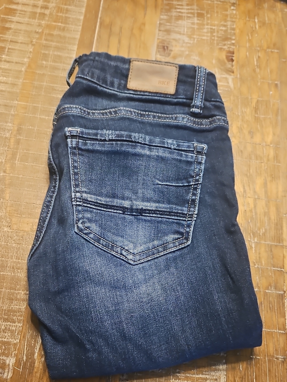BKE Women's Dark Blue Skinny Jeans